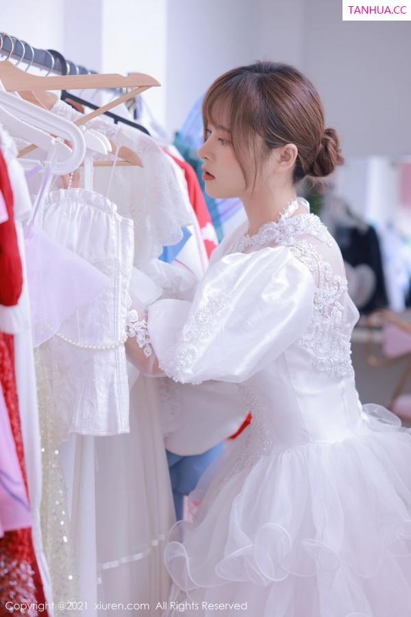 奈沐子  欧派模特奈沐子 唯美动人白色婚纱第6张图片